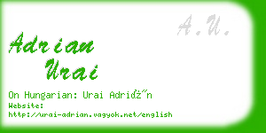 adrian urai business card